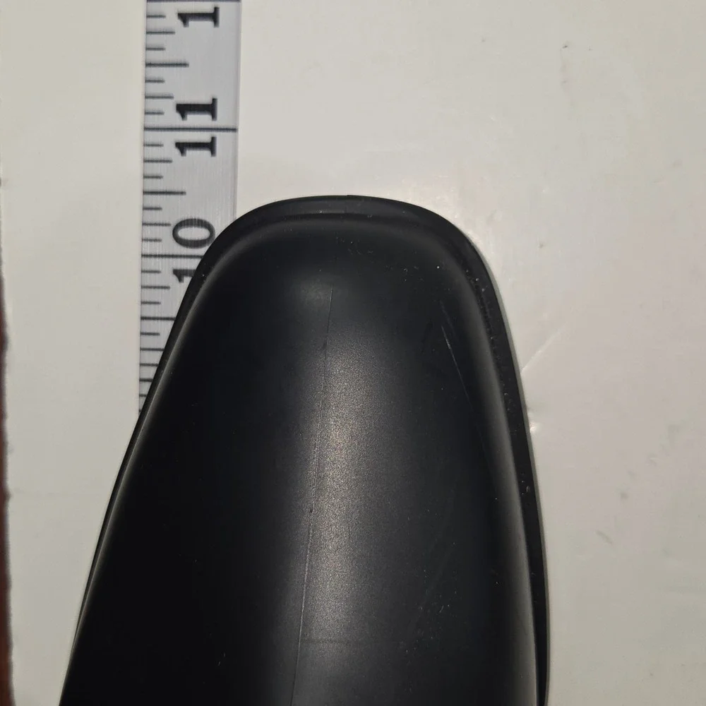 Cushionaire Womens Memory Foam Chelsea Rain Boots Black Block Heel‎ Size 10